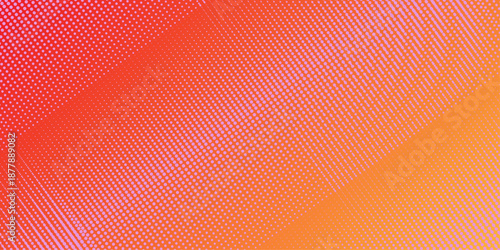 simple orange gradient background with dots, Fading cartoon polka dot background.Dotted tilted gradation pattern. Dots halftone orange color pattern gradient texture with technology digital background