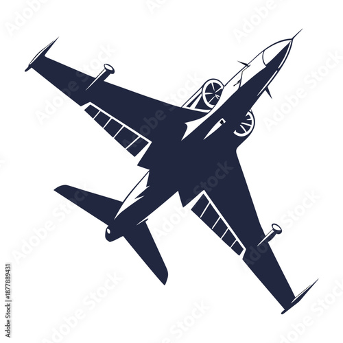 Military jet silhouette