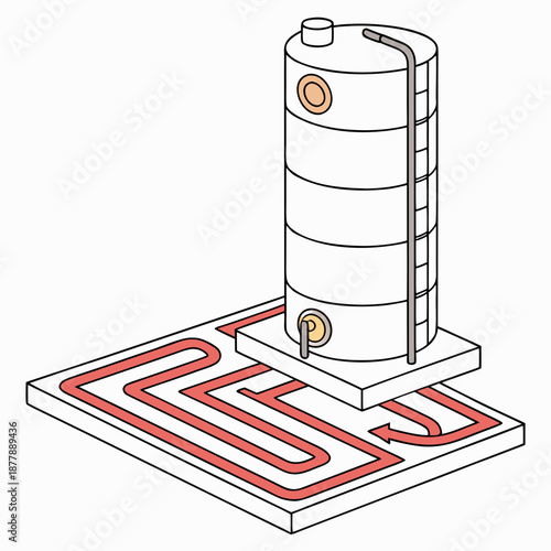 High Efficiency Thermal Material Visualization with Heat Dissipation Patterns