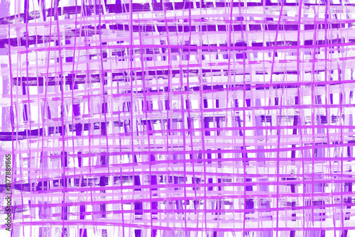 Purple Grid Abstract: An eye-catching and intricate design, featuring an overlapping grid pattern rendered in various shades of purple. A visually stimulating piece suitable for modern design.