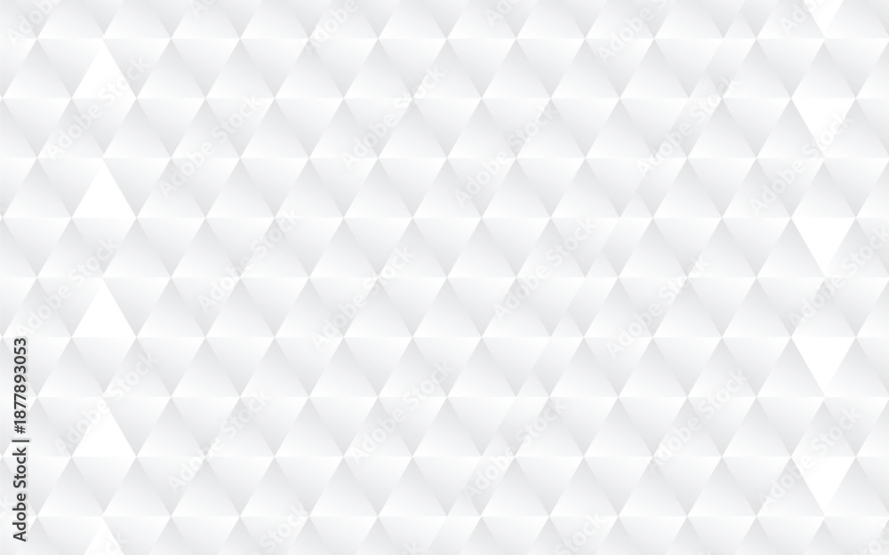 Fototapeta premium White Minimal Geometric Triangle Pattern Background