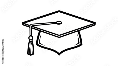 Graduation cap icon for academic achievements and diplomas