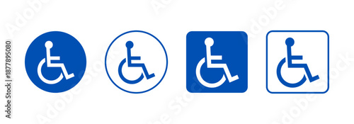 Handicapped sign set