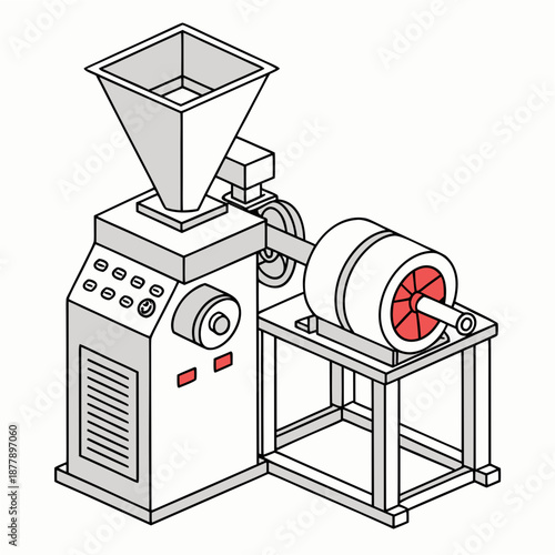 Industrial grinding machine