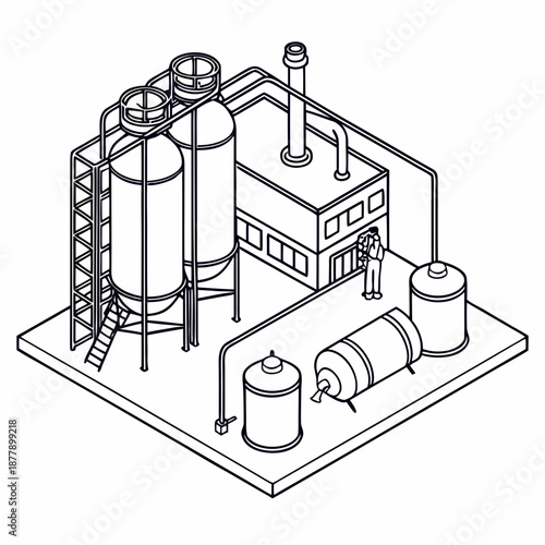 Abstract visualization of industrial chemical processing, illustrating fluid dynamics and molecular interactions.