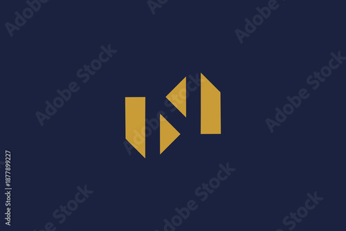 letter n logo icon vector design with modern minimalist style and professional branding concept.