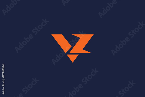 letter vz logo icon vector design with modern minimalist style and professional branding concept.