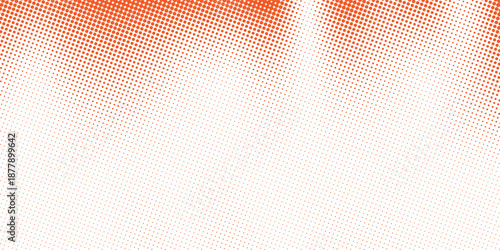 Bright Red pop art background with halftone dots in retro comic style, vector illustration backdrop template for your design