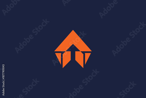 arrow logo icon vector design with modern minimalist style and professional branding concept.