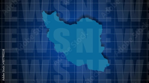 Iran News. News banner for a report