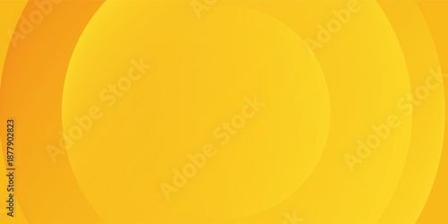 Abstract Background with 3d circle yellow papercut layer,