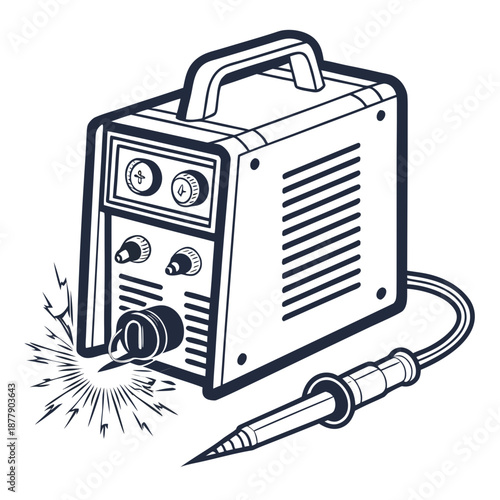 Illustrated welding machine