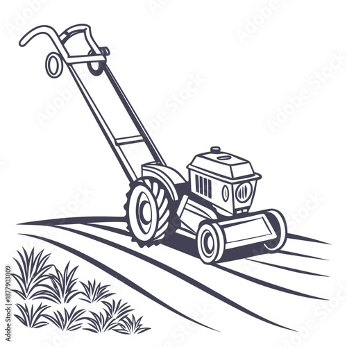 Lawn mower illustration