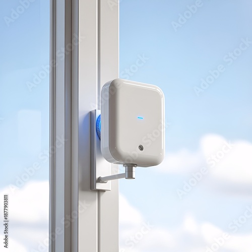 Window-mounted smart air quality meter for clean indoor environment