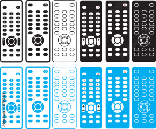 remote control icon. Television control by remote. Electronic device. Smart Remote Control Icon. Using tv control sign. Tv keypad business concept. Remote Control Icon Outline Vector Illustration