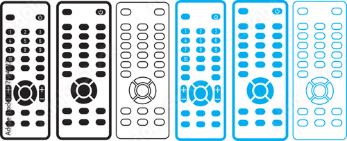remote control icon. Television control by remote. Electronic device. Smart Remote Control Icon. Using tv control sign. Tv keypad business concept. Remote Control Icon Outline Vector Illustration