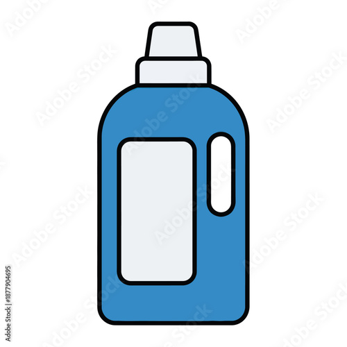 Blue E Liquid Bottle with Cap.