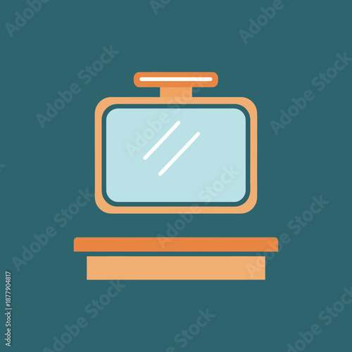 Simple Illustration of Perfume Bottle.