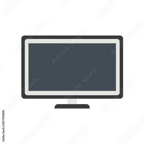 Desktop Computer Monitor with Blank Screen.