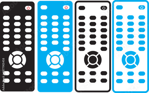 remote control icon. Television control by remote. Electronic device. Smart Remote Control Icon. Using tv control sign. Tv keypad business concept. Remote Control Icon Outline Vector Illustration