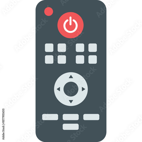 Remote Control Device with Power Button.