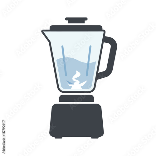 Electric Blender with Liquid Inside.