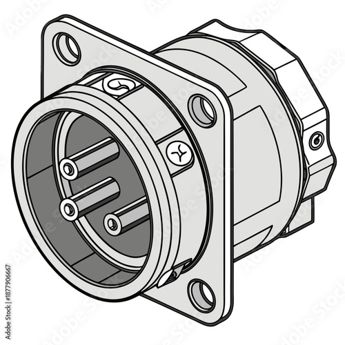 Industrial electrical connector