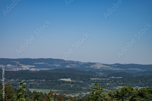 Szklarki Waterfall in Piechowice , Poland 01 July 2025, visiting the park with the Szklarki waterfall located in the forest.