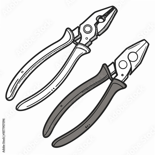 Two pairs of pliers