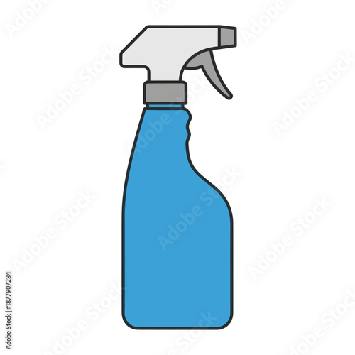 Blue Spray Bottle with Trigger Nozzle.