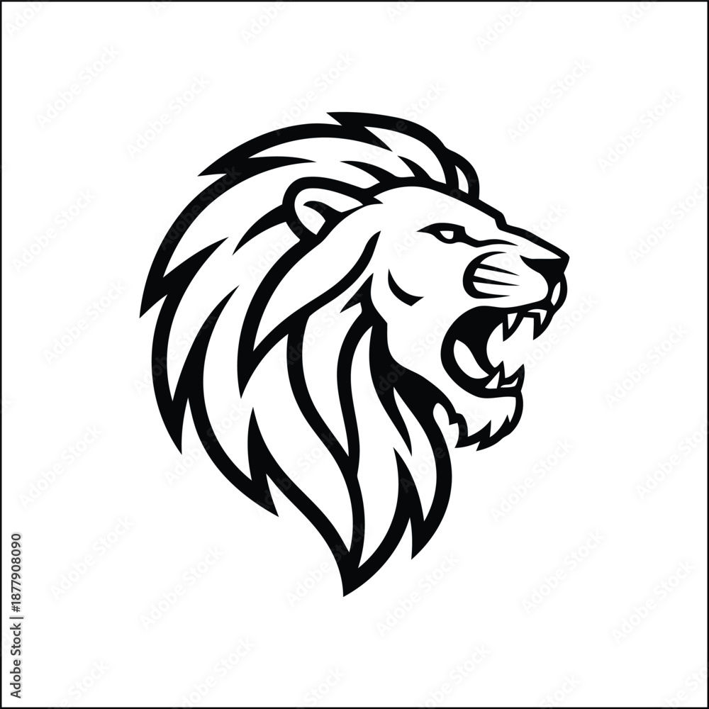 Fototapeta premium lion logo vector, 