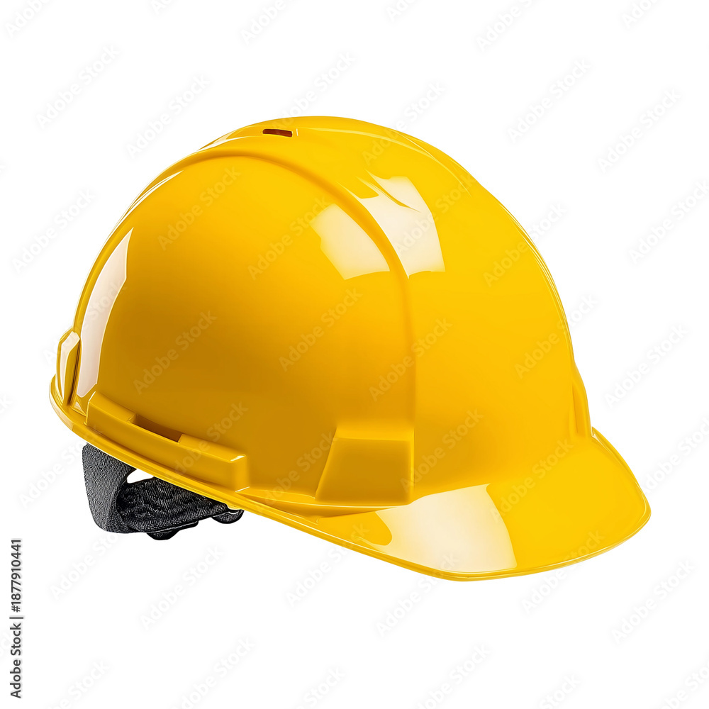 Fototapeta premium Yellow Hard Hat image graphic isolated on a transparent background