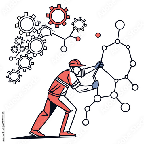 Chemical process adaptive control system, visual concept of self-adjusting technology for industrial optimization