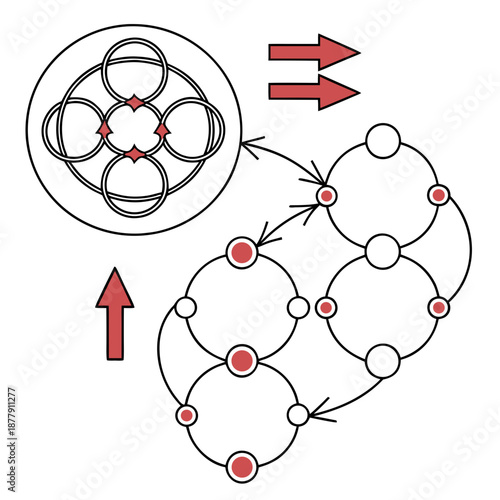 Chemical process redundancy planning concept, showcasing parallel systems for improved dependability and fault management