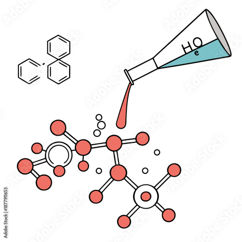 Chemical reaction yield stability visualization, confirming consistent and reliable product formation.