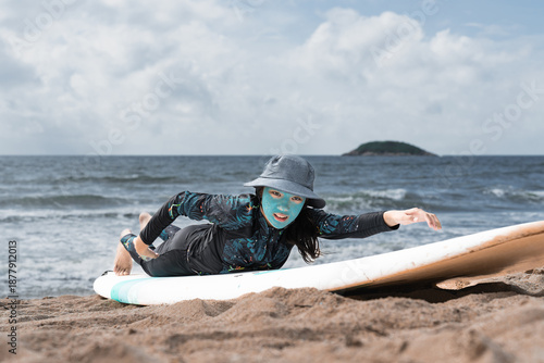 Photography Beach surfing training preparation