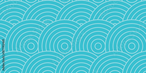 abstract sea blue round waves background
