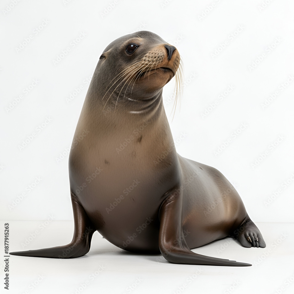 Fototapeta premium New Zealand sea lion resting on beach