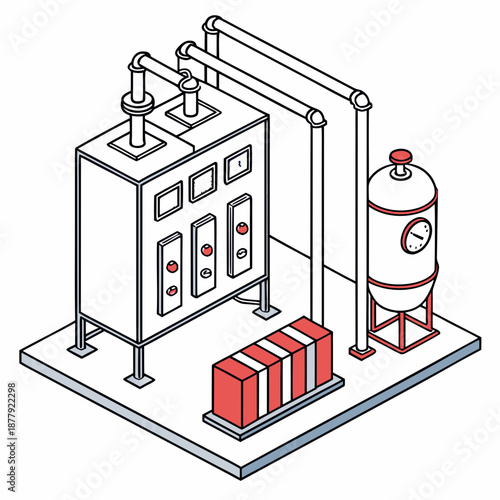 Chemical industrial redundancy system backup, emphasizing fail-safe design and contingency for reliable, continuous manufacturing processes.