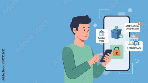 Mobile e-governance and secure online voting system enabling active citizen participation in democracy using smartphone technology