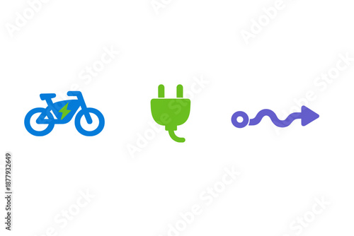 Electric bicycle charging and path concept