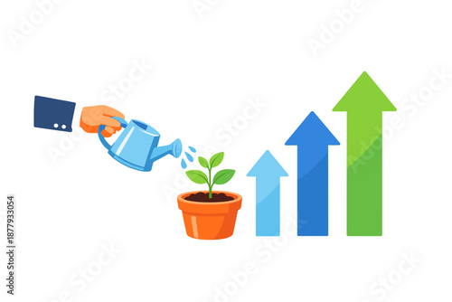 Business growth and investment concept