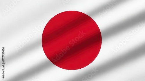 Free Download Waving flag of Japan with realistic fabric texture - GFXLoad