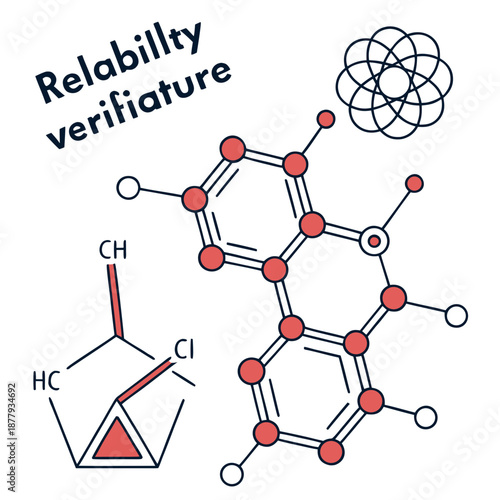 Chemical compound reliability verification and validation in a scientific context, showcasing meticulous analysis and testing.