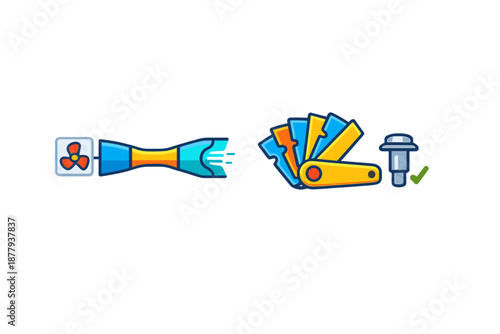 Concept of airflow control and tool selection