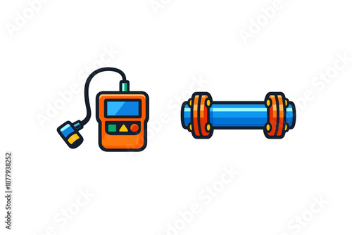 Digital inspection device and industrial pipe