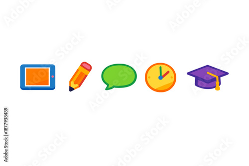 Education and learning icons