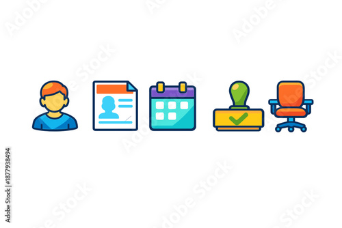 Office icons set