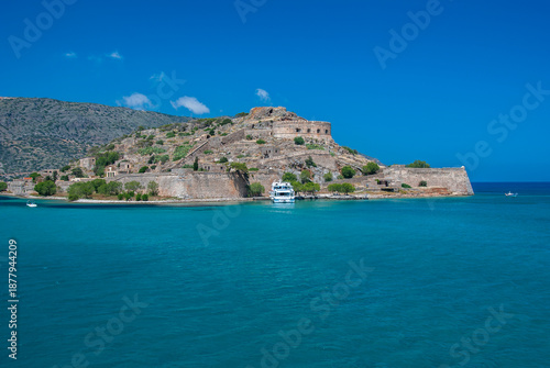 island of Spinalonga, gulf of Elounda, Crete, Greece.
