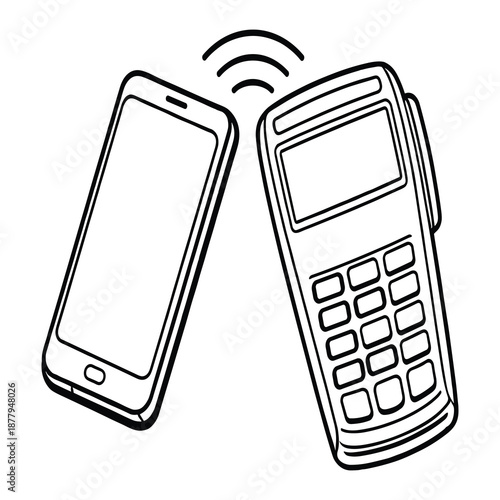 Smartphone and Payment Terminal with Wireless Connection
